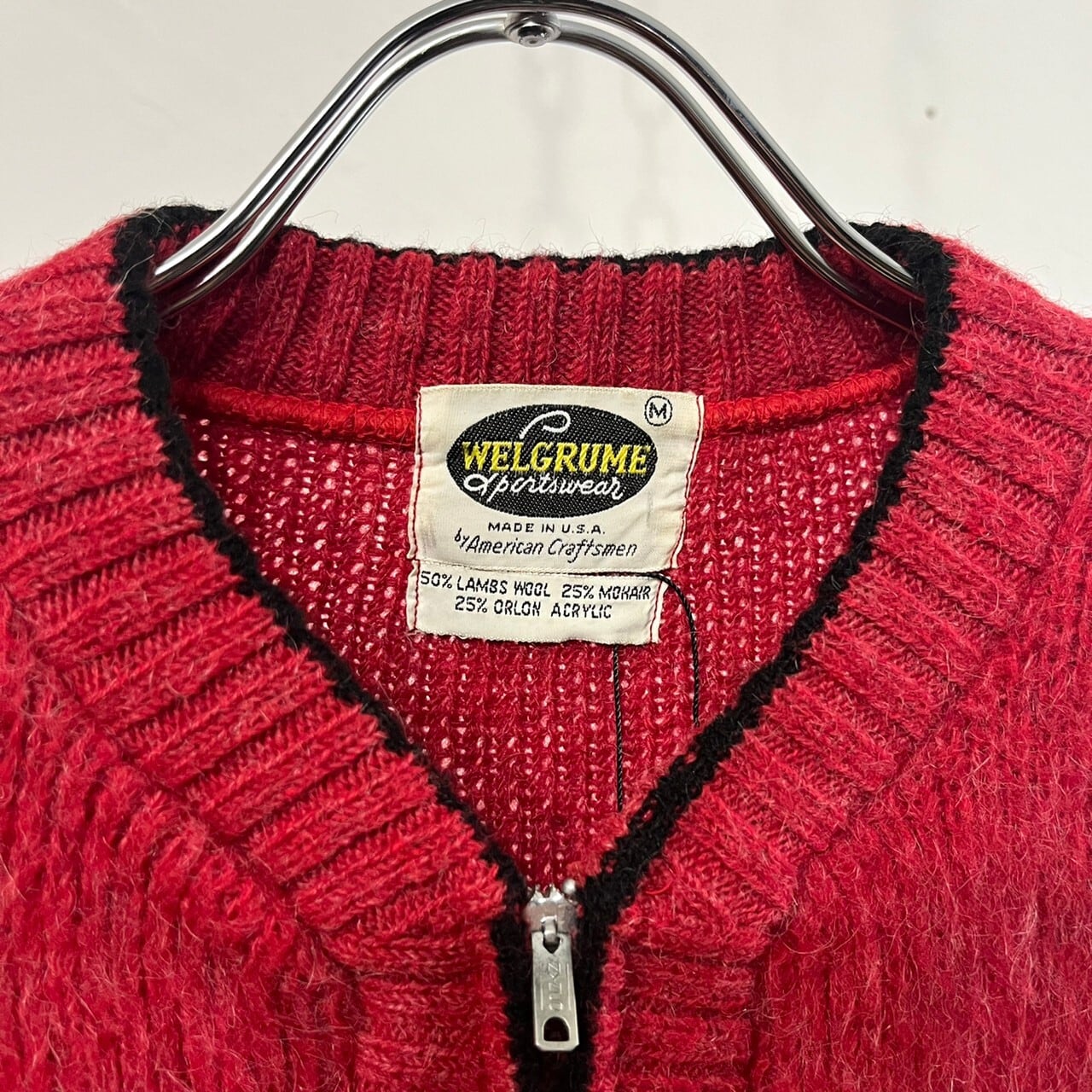 60s WELGRUME Zip-up Mohair Cardigan USA製 | VOLAR 60s WELGRUME Zip-up Mohair Cardigan USA製 | VOLAR