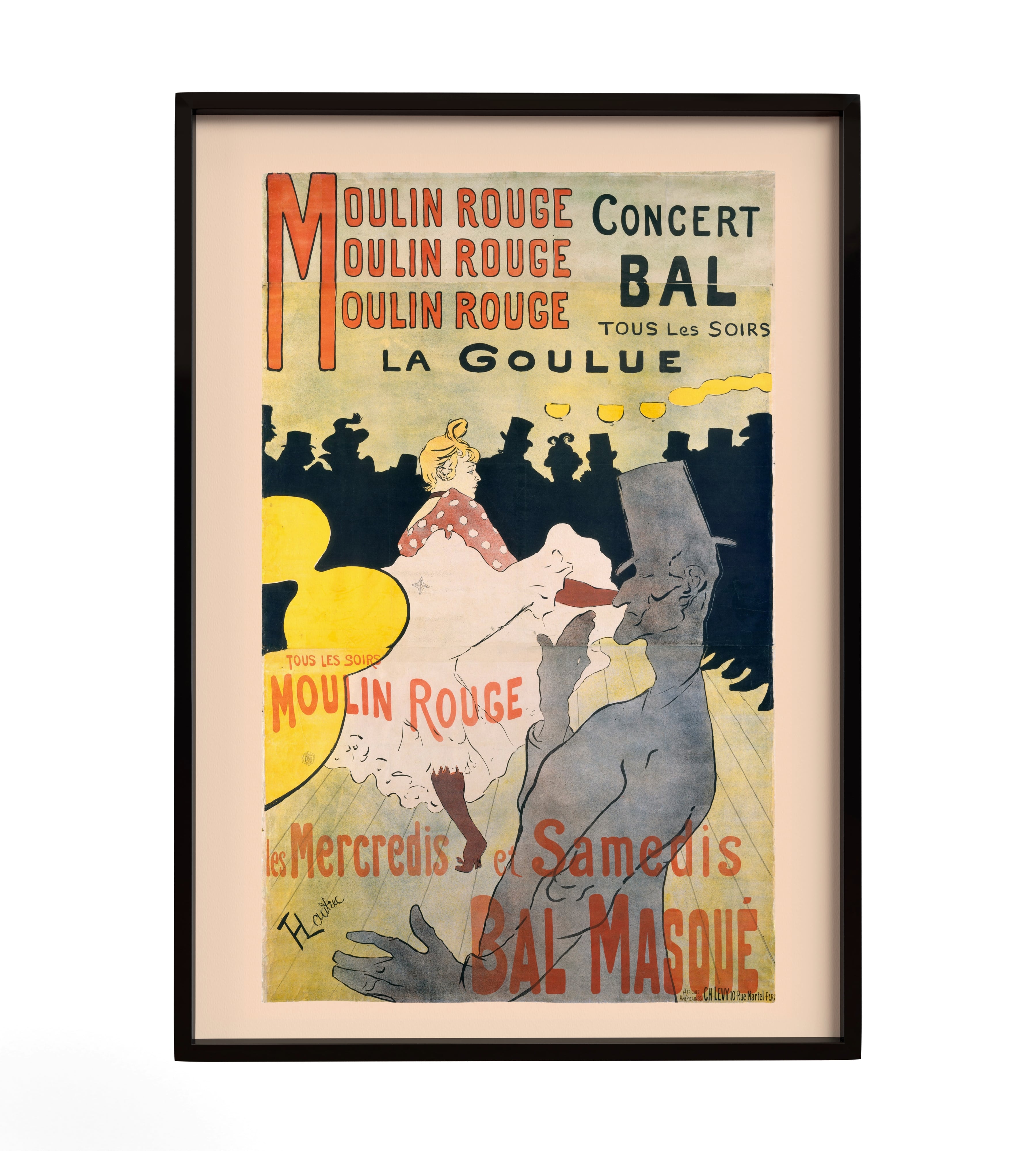 ヴィンテージアールヌーヴォーポスター ロートレック「ムーラン