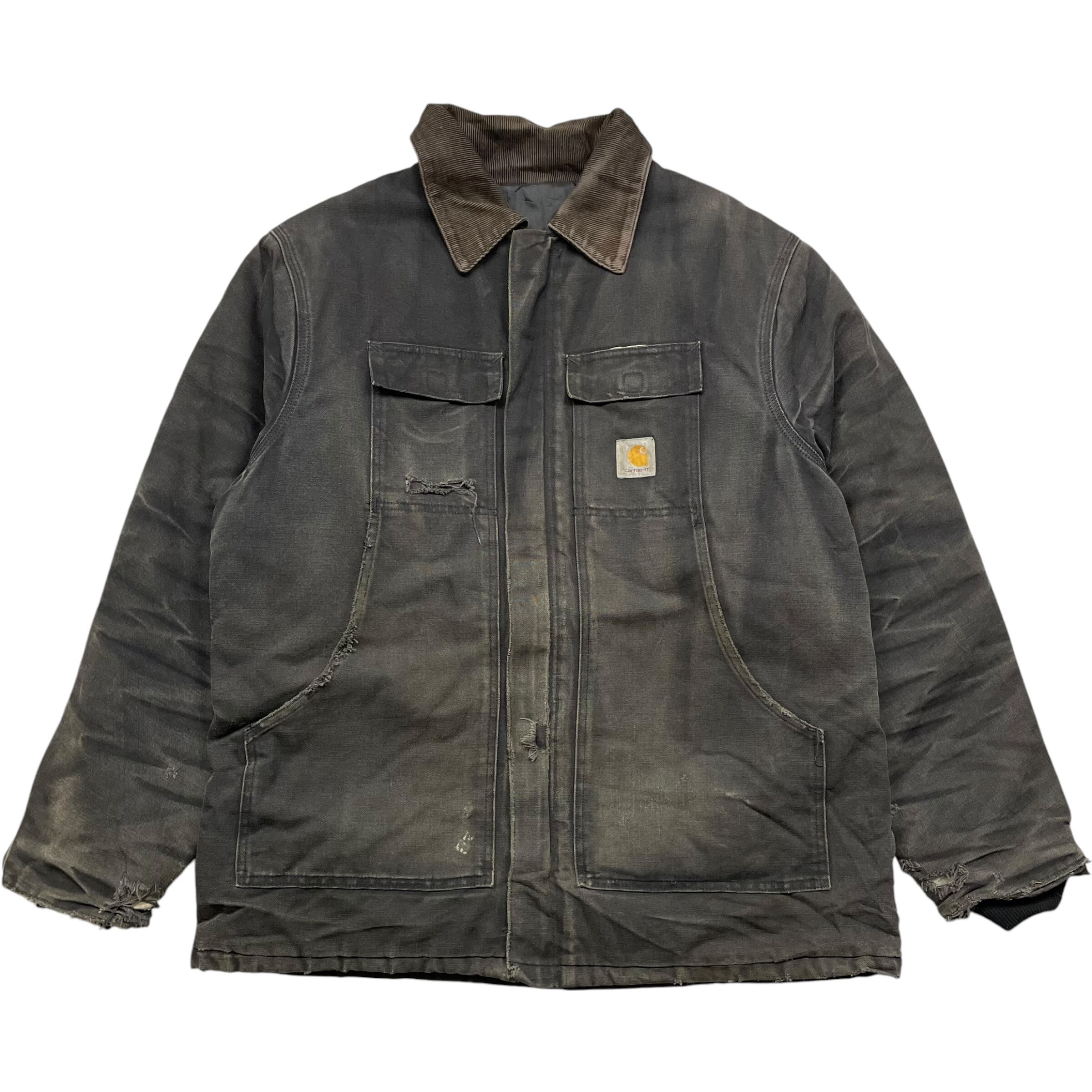 《L》Carhartt カーハート トラディショナルジャケット トラディショナルコート USA製 ブラック no.4772