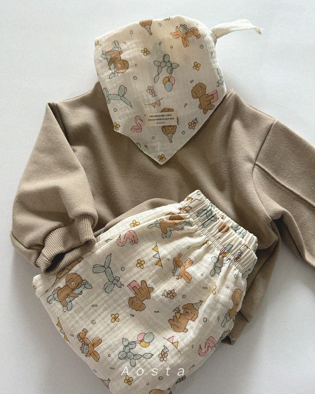 【即納/100.110】aosta/poodle bonbonpants