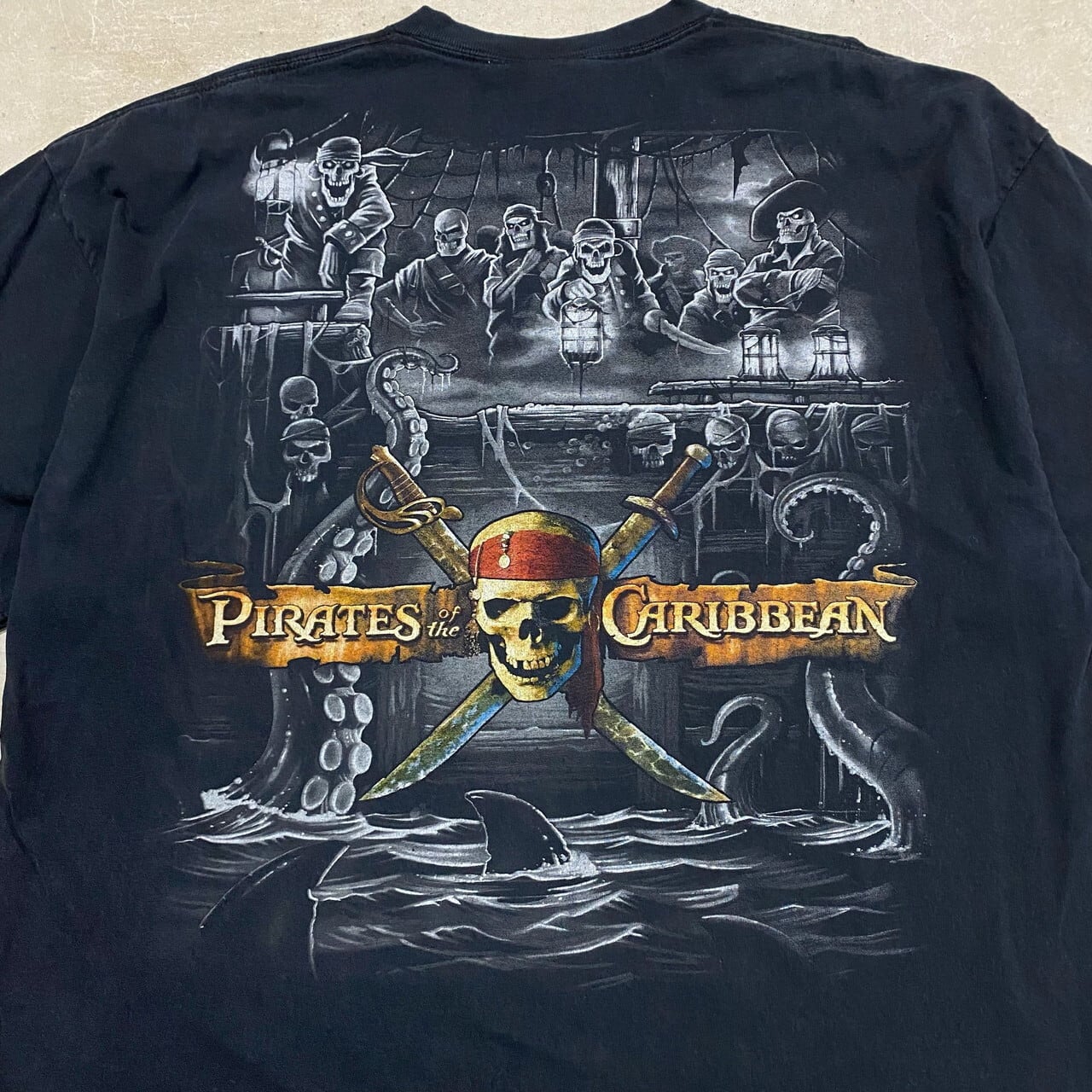 ディズニーTシャツ 90年代   パイレーツオブカリビアン タイダイ柄