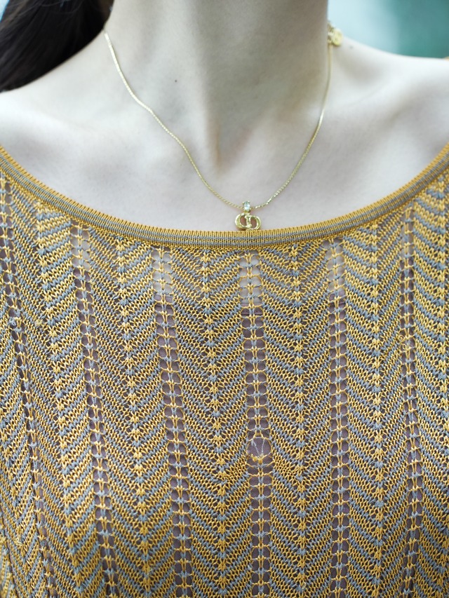 DIOR Gold Vintage  Design Necklace