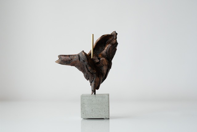 Driftwood Dryflower vase 35 - Cement S -