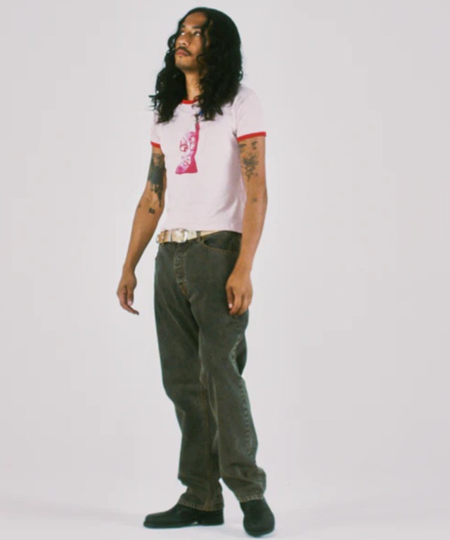 ARIES / AR40091.05 WHO KNOWS SS RINGER TEE (PINK)