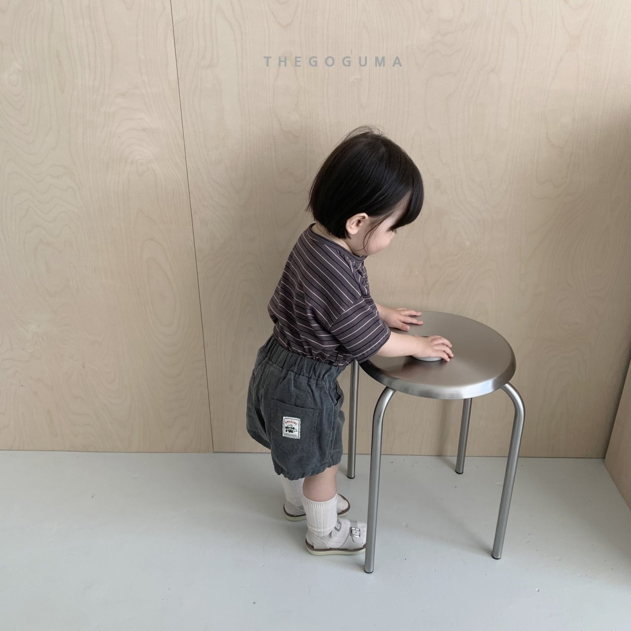 [THE GOGUMA] Miu striped button / [더고구마] 미우단가라단추t