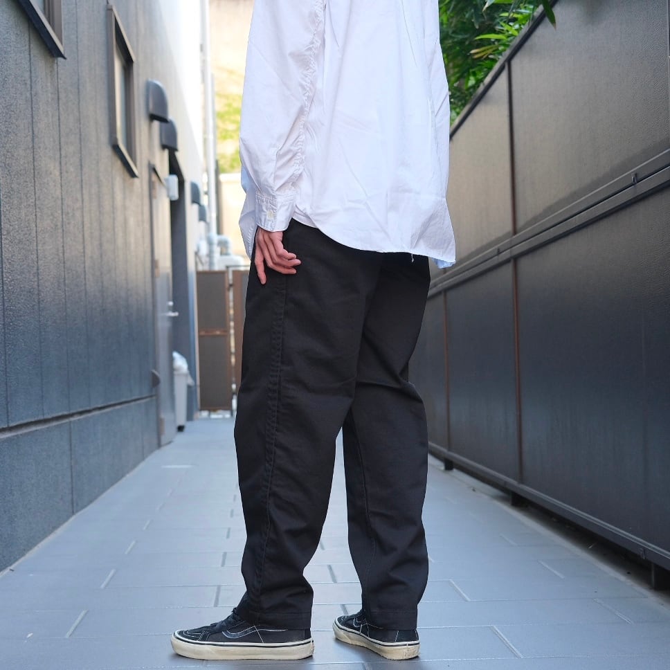 Sans limite(サンリミット) / 別注チノクロスゴムパンツ -black-(S2603073)