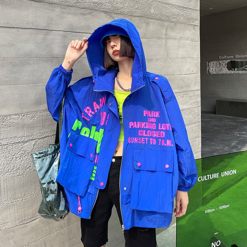 ジャケット サマー薄手ルーズスタイルカラー 夏物 ラブタオタオダレンハウス18602757289