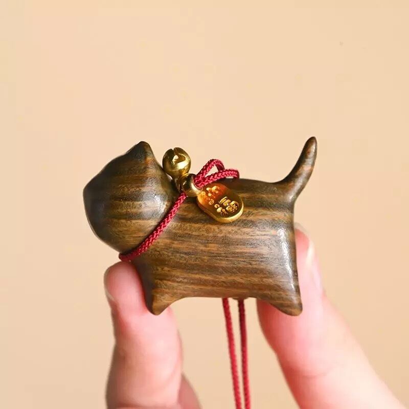 木製 ネコチャーム