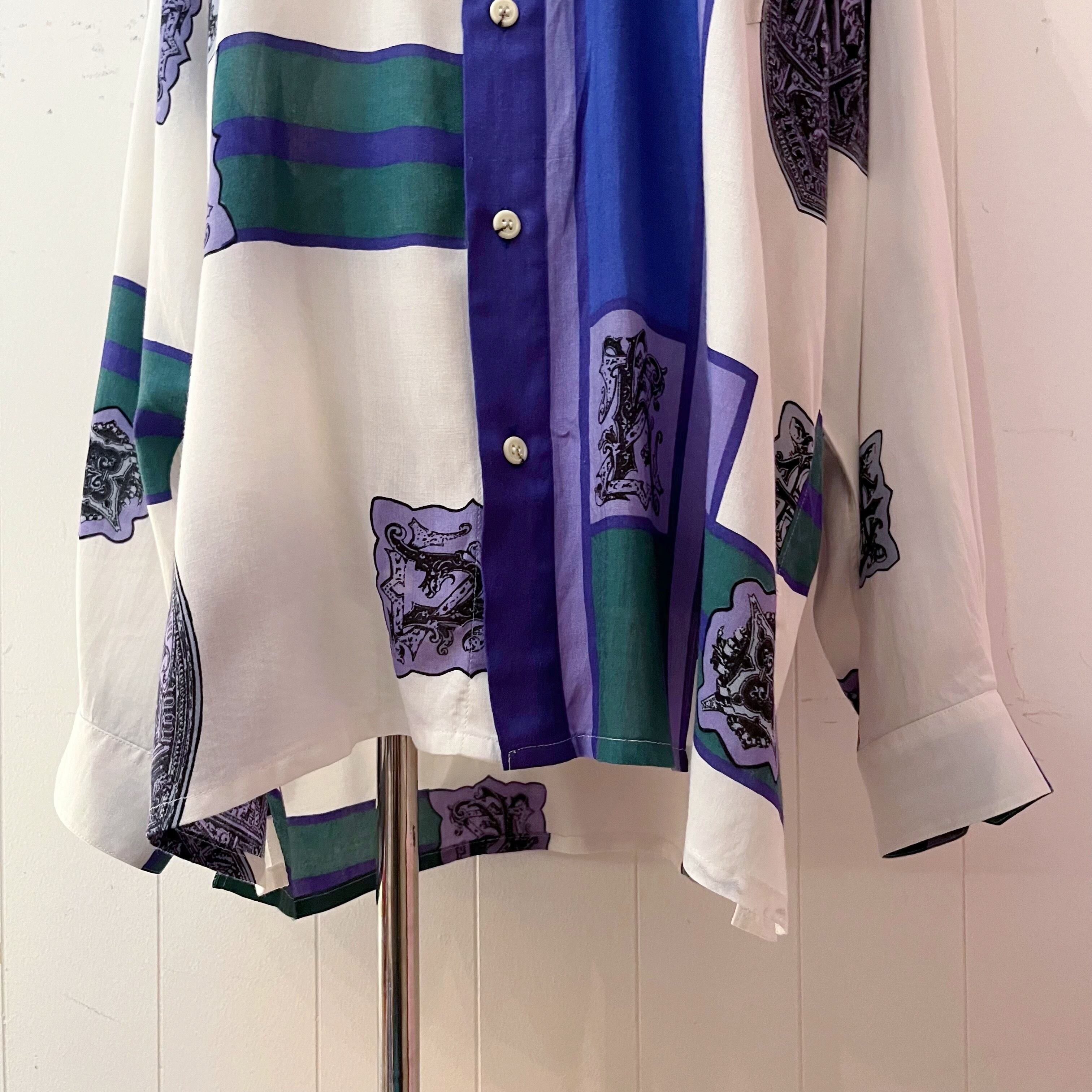 geometric pattern mens shirt