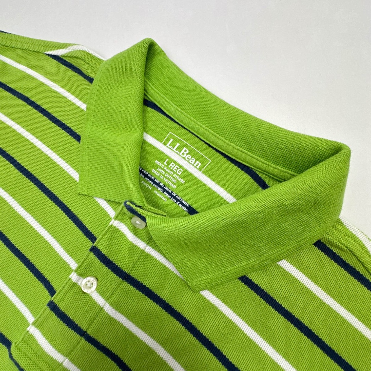 L.L.Bean エルエルビーン 半袖 ポロシャツ Lサイズ /黄緑/グリーン/メンズ/アウトドア