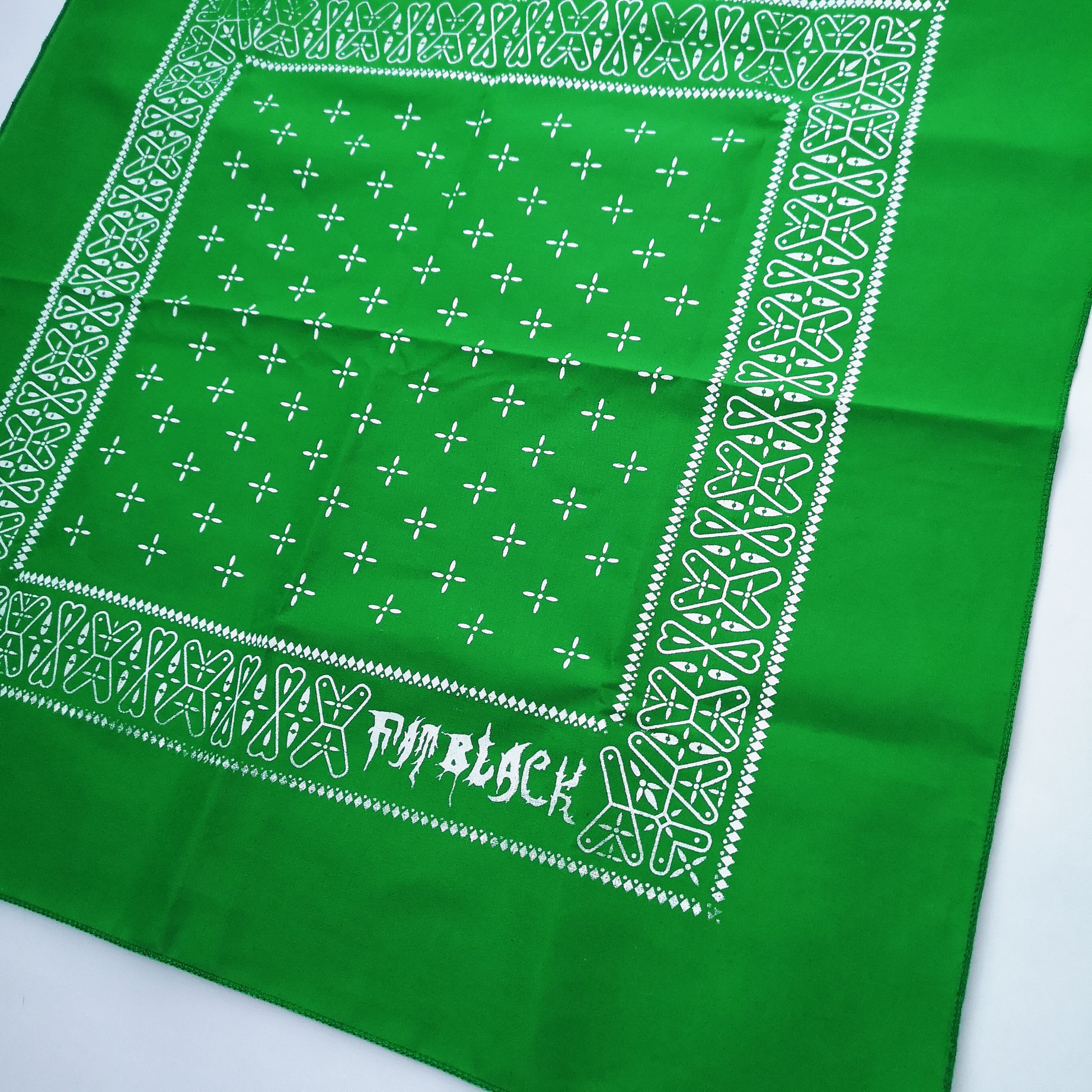 FATBLACK CROSS BANDANA GREEN