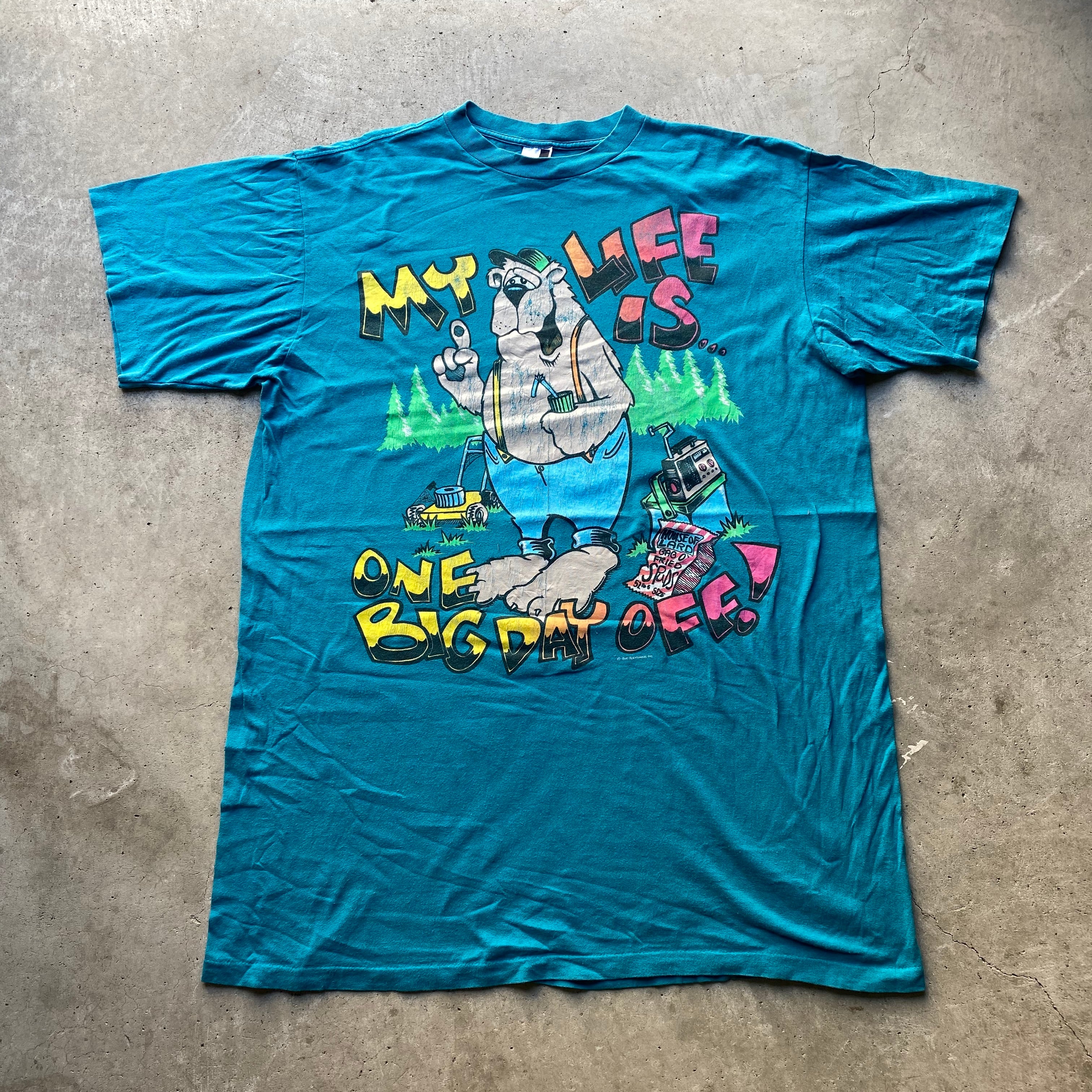 90年代 Sun Sportswear プリントtシャツ キャラクターtシャツ ヴィンテージ メンズ レディース 古着 Tシャツ Sa Al2110 Cave 古着屋 公式 古着通販サイト