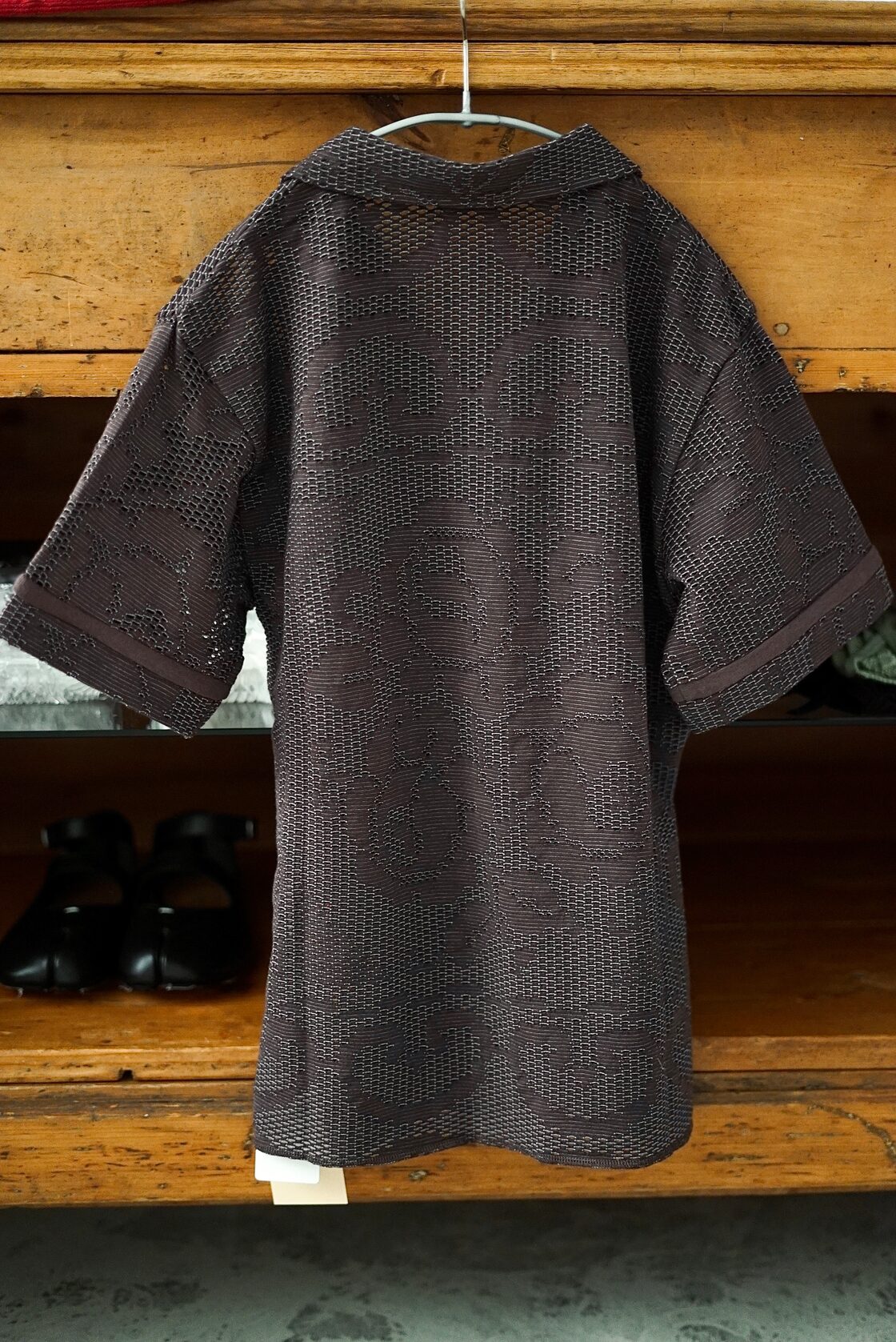jonnlynx / mesh flower shirts (white , brown) | Pay ID