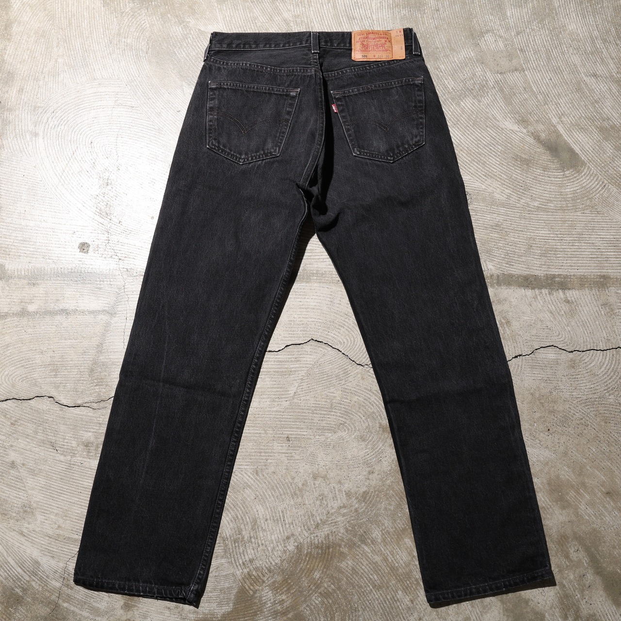 美品 33×30 Levi’s 501-0660 USA 97年 サルファーブラックデニムパンツ リーバイス