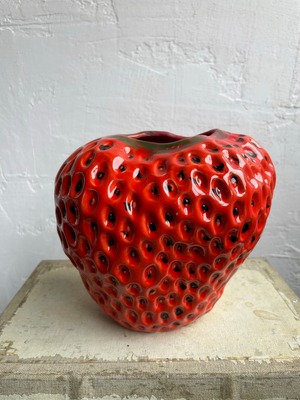 strawberry vase  〈RED L size〉