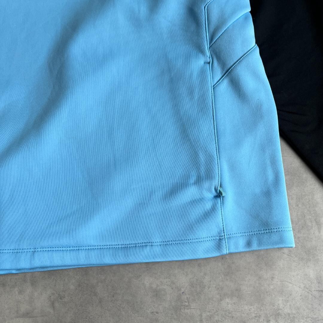 アンブロ マンチェスターシティ ハーフジップスウェット サッカー 2XL 青 黒 アンブロ マンチェスターシティ ハーフジップスウェット