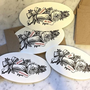 Merci Beaucoup Card オーバルメッセージカード