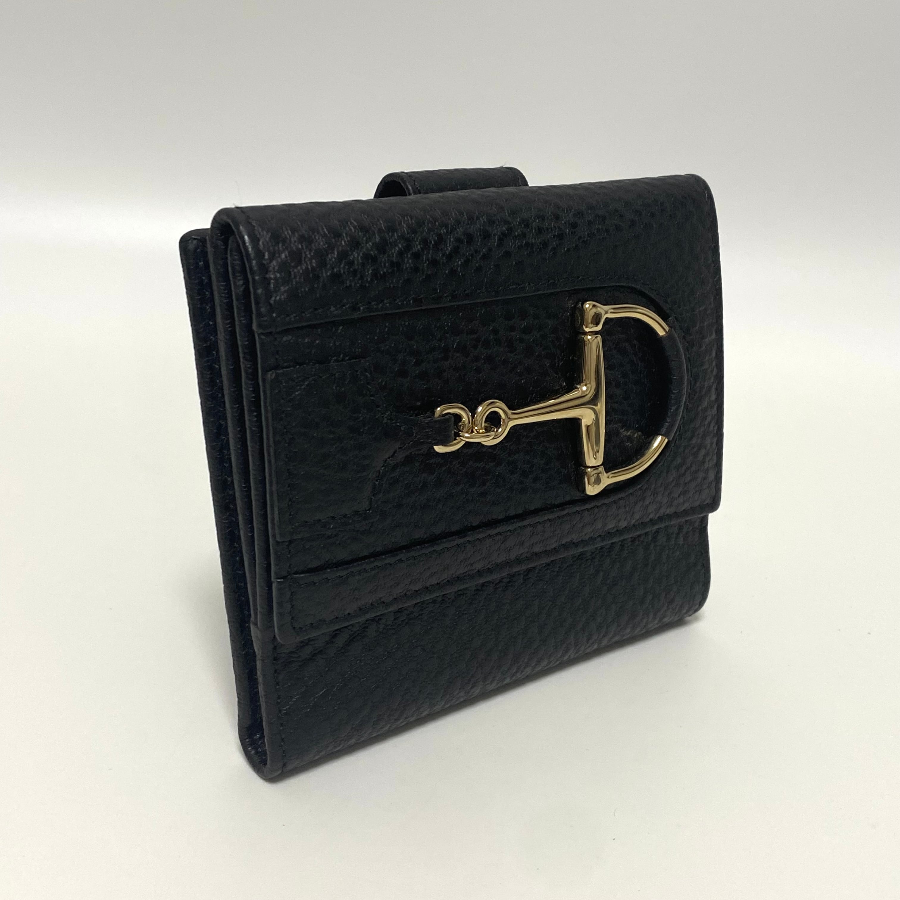 GUCCI グッチ ホースビット コンパクトウォレット ブラック 11183