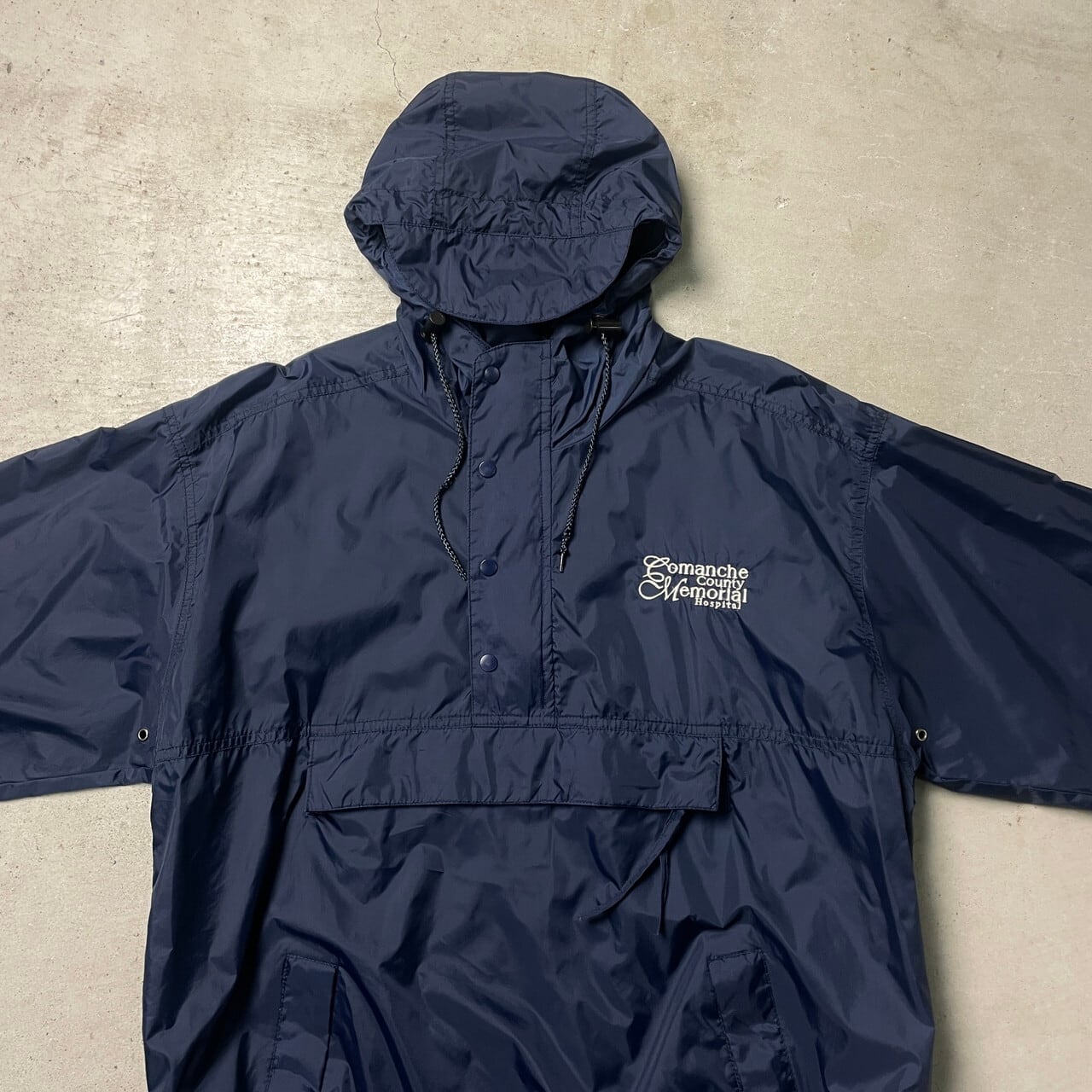 TRI MOUNTAIN ナイロンアノラックパーカー 企業ロゴ刺繍 パッカブル