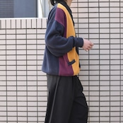 WOODS&GRAY color switching cotton cardigan