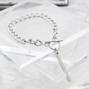 シンプルスティックステンレスブレスレット
