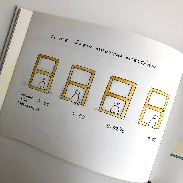 フィンランド絵本 古本 Kissan Viisaukset 大事なことはみーんな猫に教わった 洋書 フィンランド語 編み物 Kauniit Asiat カウニートアシアット