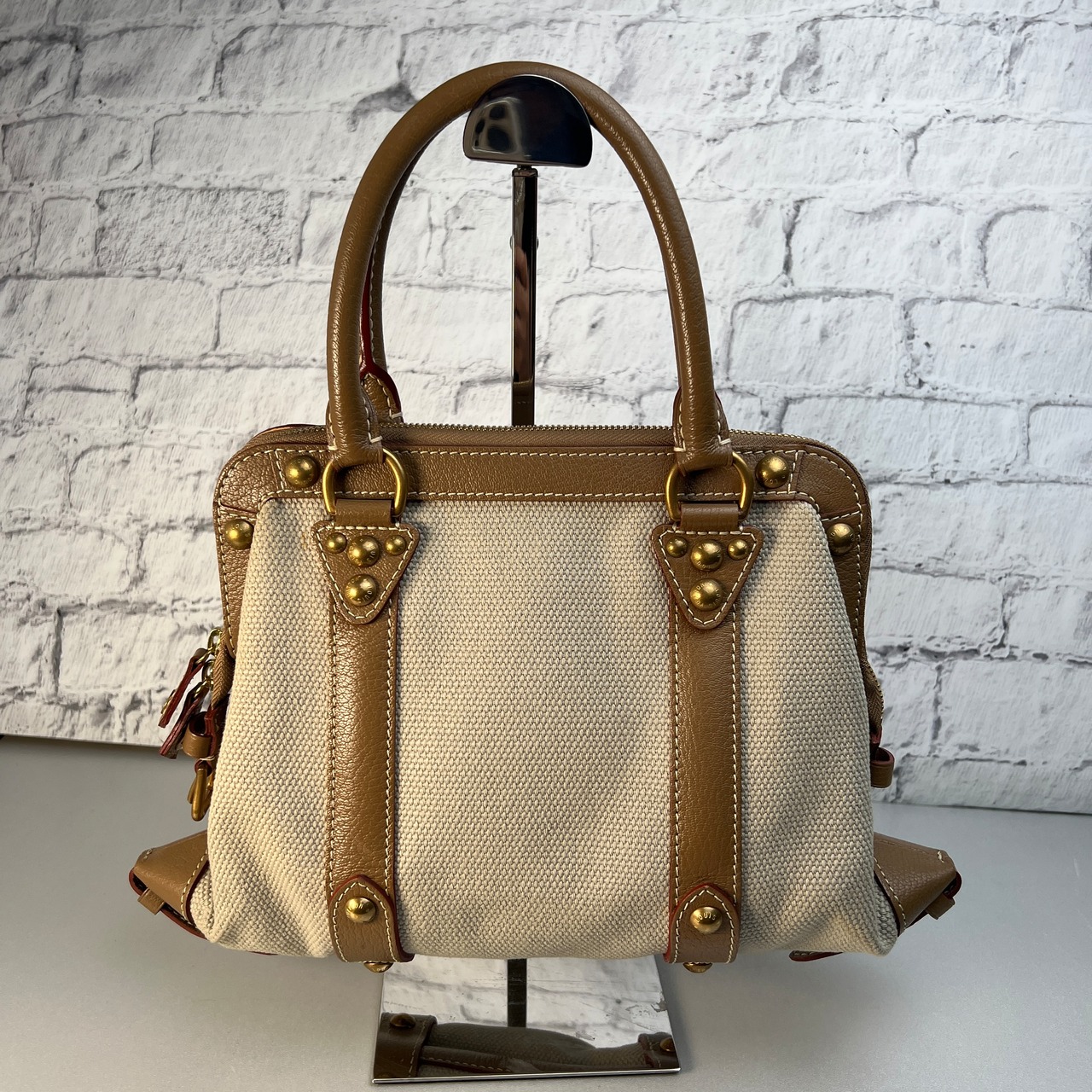 LOUIS VUITTON ルイヴィトン  トアルトリアノン サックドニュイMM キャンバス ハンドバッグ ブラウン A-10022