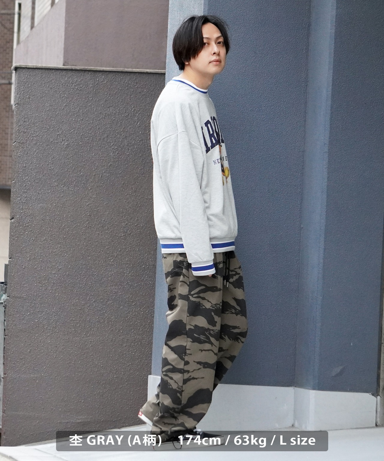 \SALE/◆ヘビーウェイト ベアープリント スウェットシャツ◆br-40122