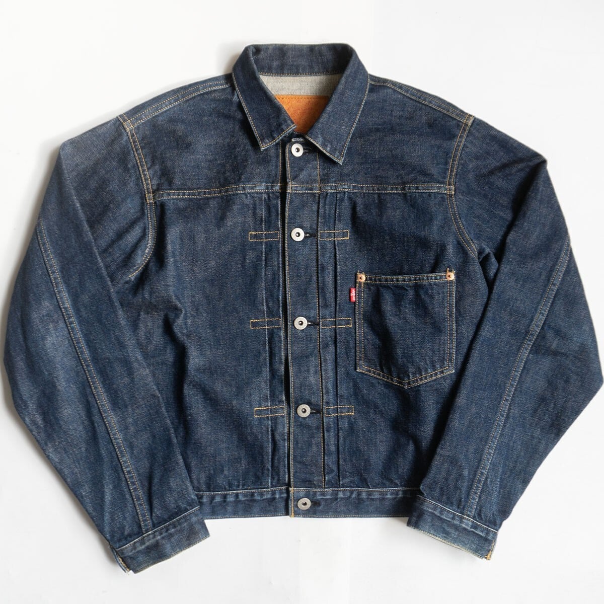 美品濃紺/ビッグサイズ】EVISU 【1515/デニムジャケット】44 エヴィス