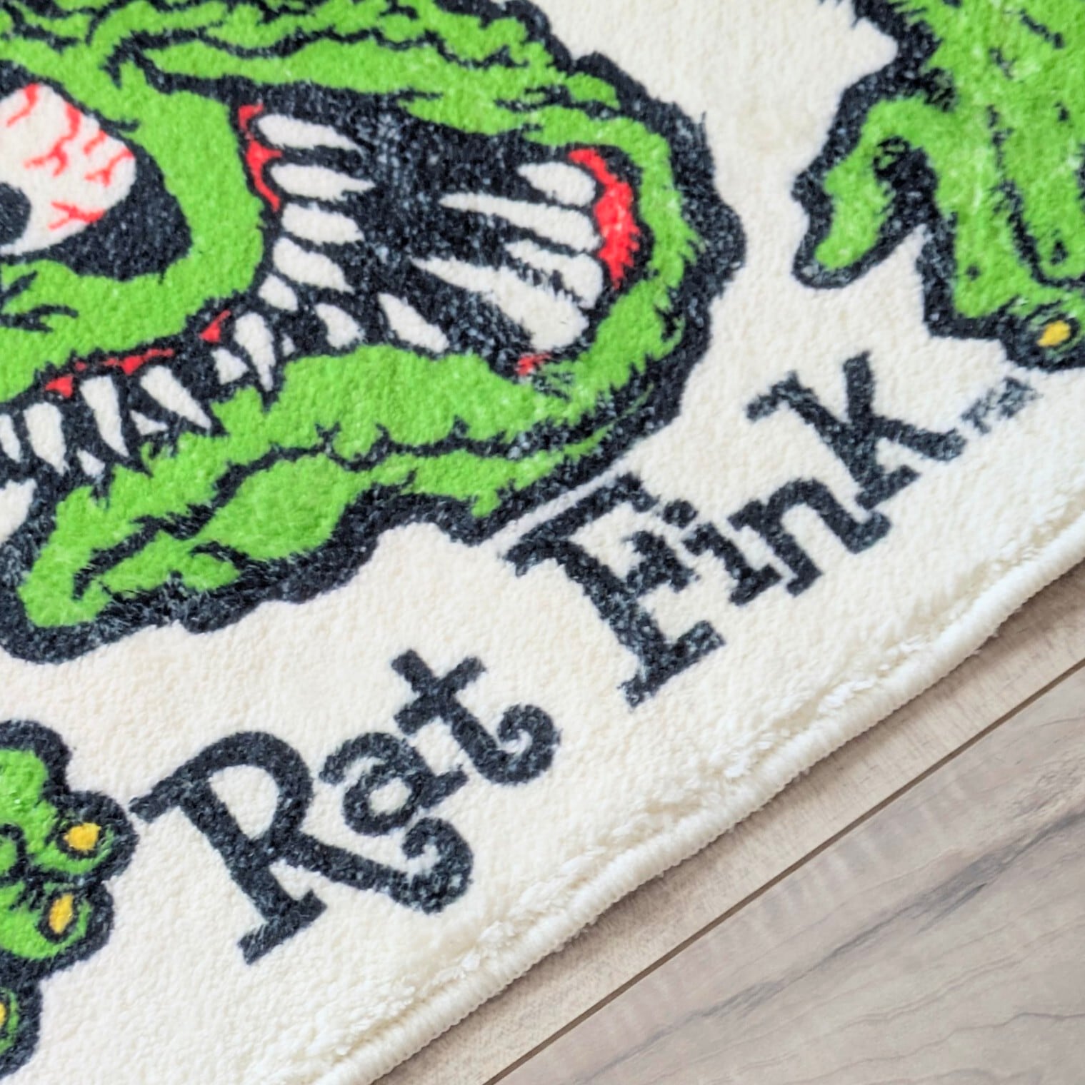 【 RATFINK（ ラットフィンク ） 】American FLOOR MAT ( 裏面滑り止め加工 ) / キッチンマット / ふかふかマット / フロアマット / バスマット / エントランス 〚アメリカン雑貨 アメトイ〛