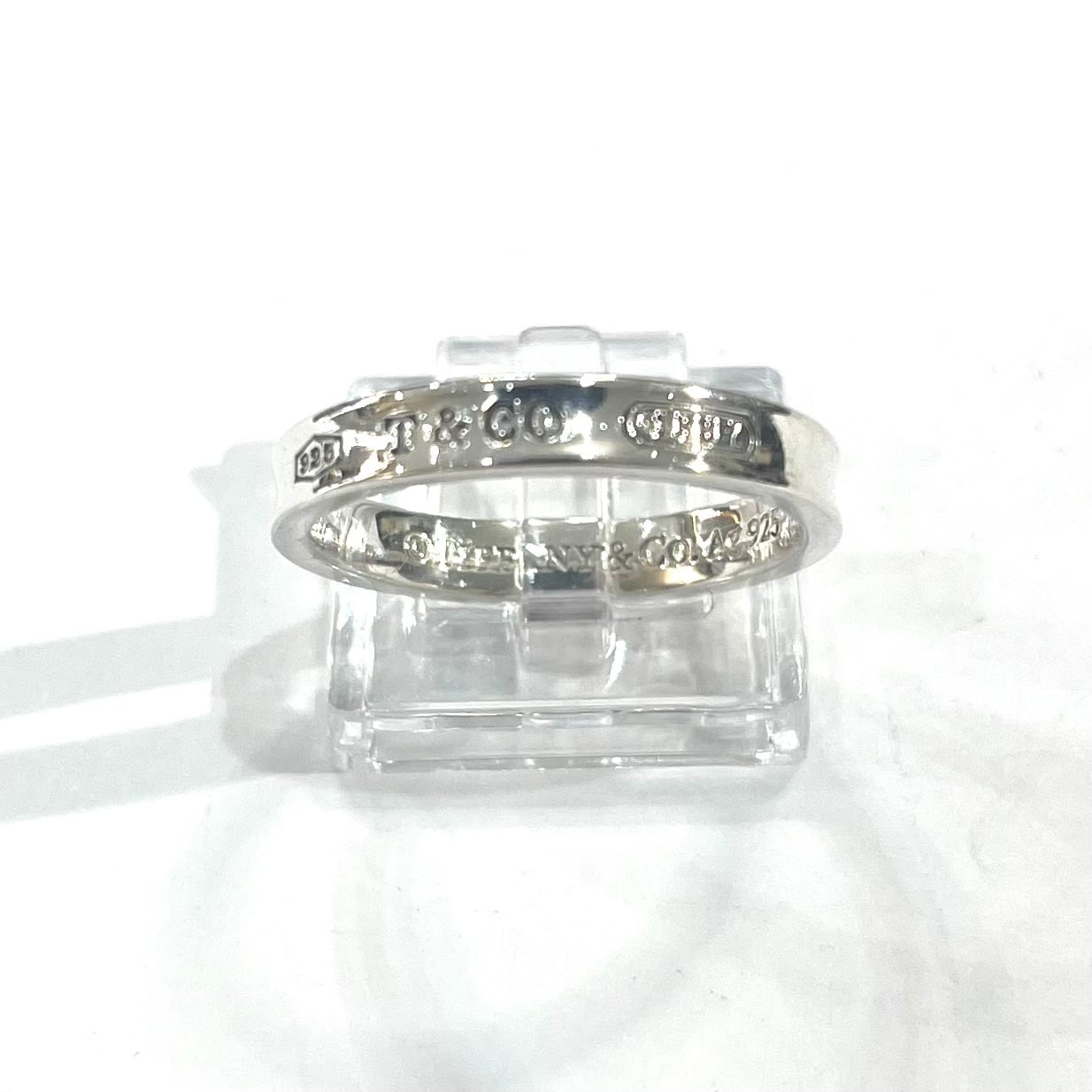 TIFFANY&CO】 【22号 】2827 細T&CO ナローシルバー925ヴィンテージ