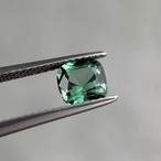 ブルーグリーントルマリン クッションカット 5.9x5.9x4.5mm, 1.03ct, ナミビア産