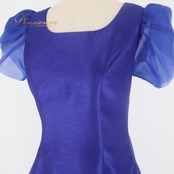 フラダンス 衣装 ワンピース ドレス ブルー系 ワンカラー シンプル 無地 透け感 かわいい 華やか 鮮やか 明るい きれい 大人っぽい 上品 青 ハワイアン アロハ フラ ダンス レッスン 練習 フレア おしゃれ カジュアル 軽やか