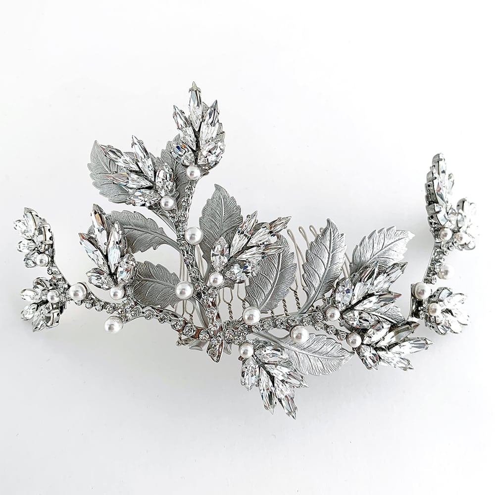 マーキスカットリーフクリスタル/ヘッドピース【THH-686-SI】