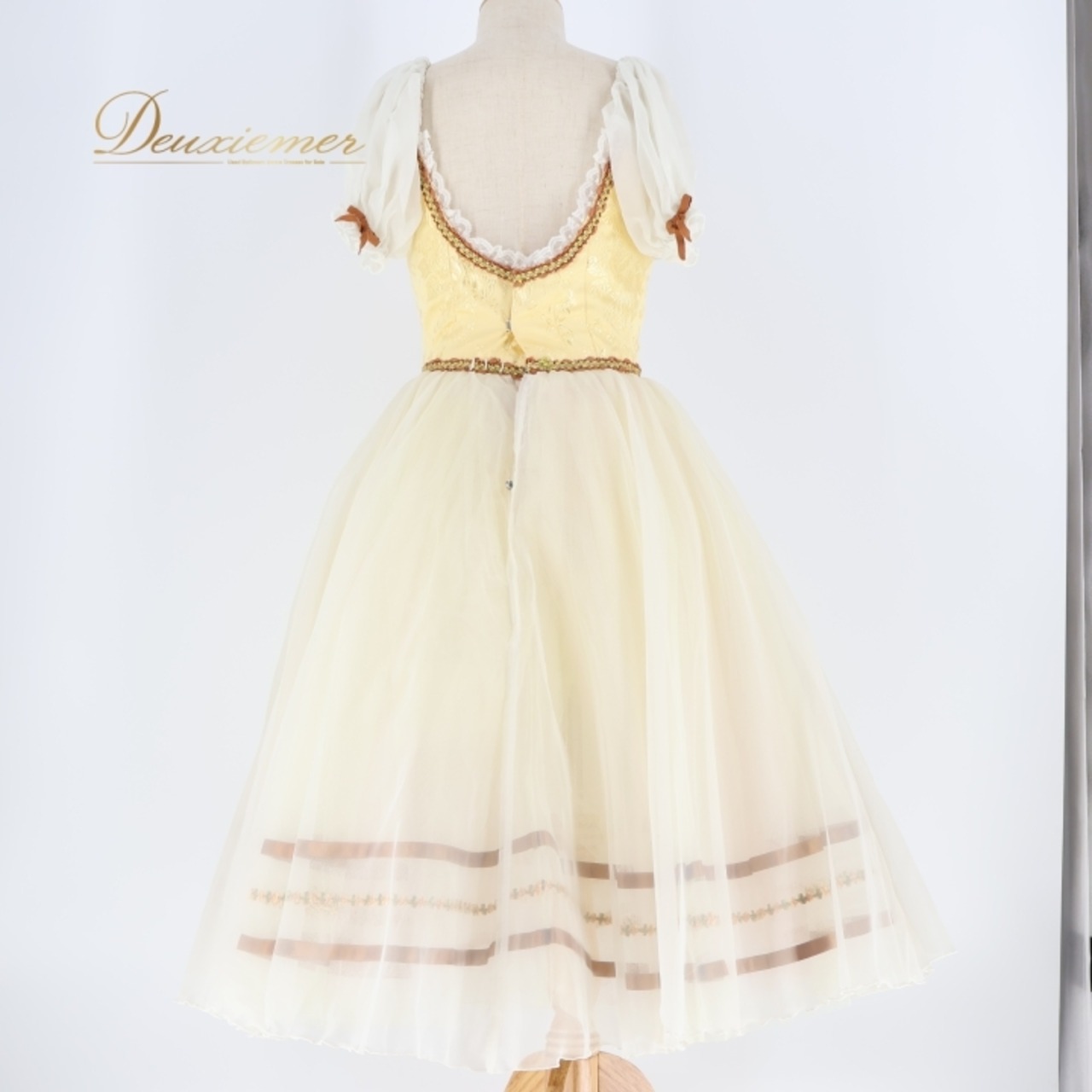 バレエ 衣装 チャコット Chacott 日本製 ロマンティックチュチュ ワンピース ドレス イエロー系 ホワイト系 黄色 アイボリー ジュニア 子供 花柄 レース 発表会 コンクール ダンス おしゃれ 可愛い ガーリー かわいい 衣装用 ジュニアサイズ 舞台衣装 発表会衣装