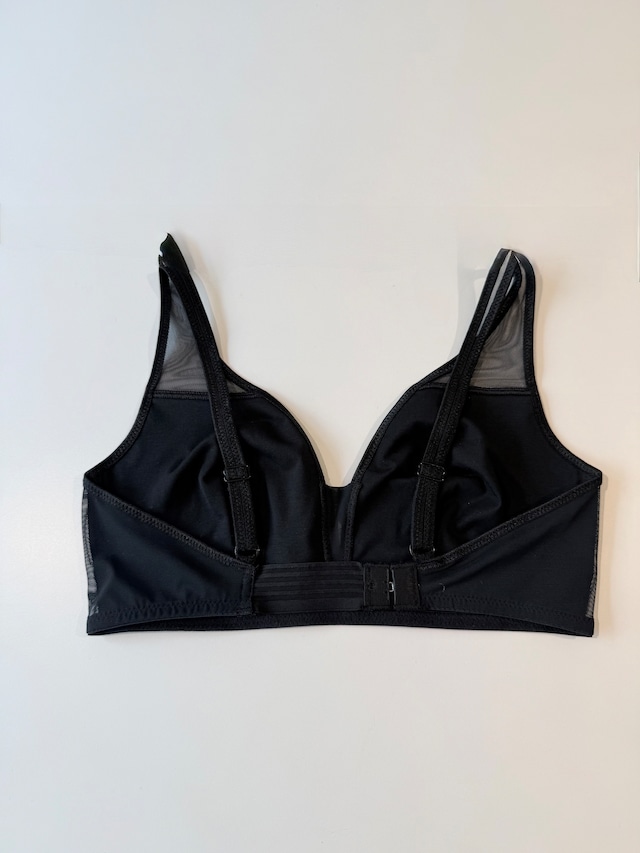 OVERNEATH/Bra081 スムース×ネット BLACK×BLACK