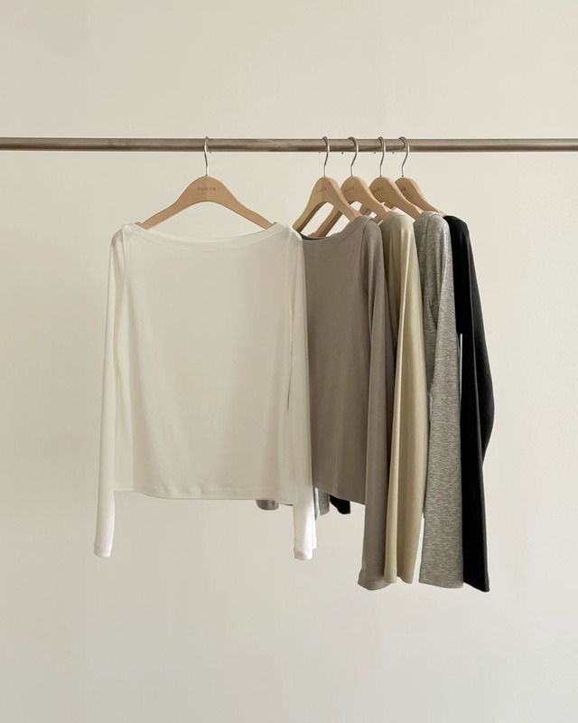 (予約) ounce / Bay long sleeve tee 5color