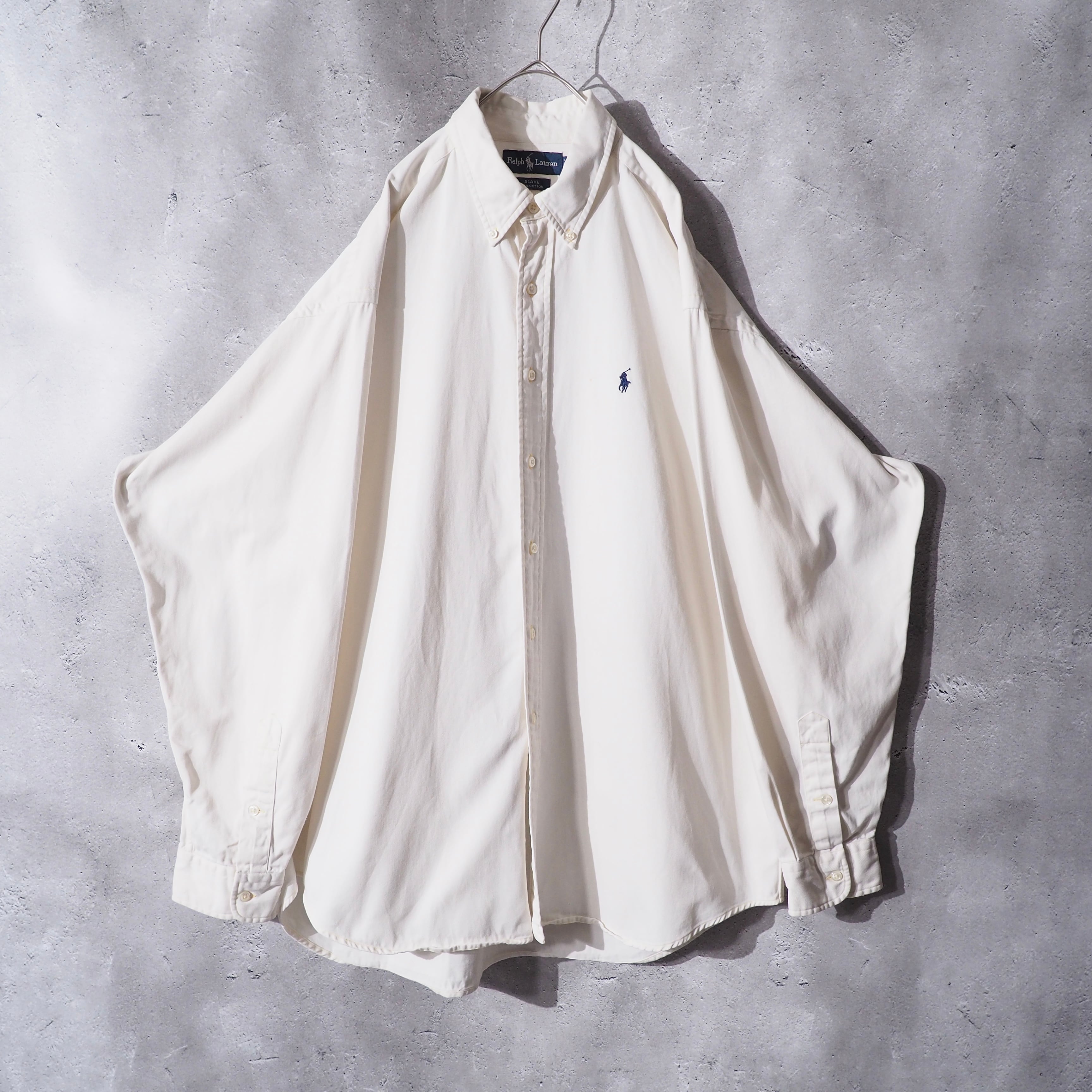 1990s " Ralph Lauren " Vintage Loose White Button Down Shirt