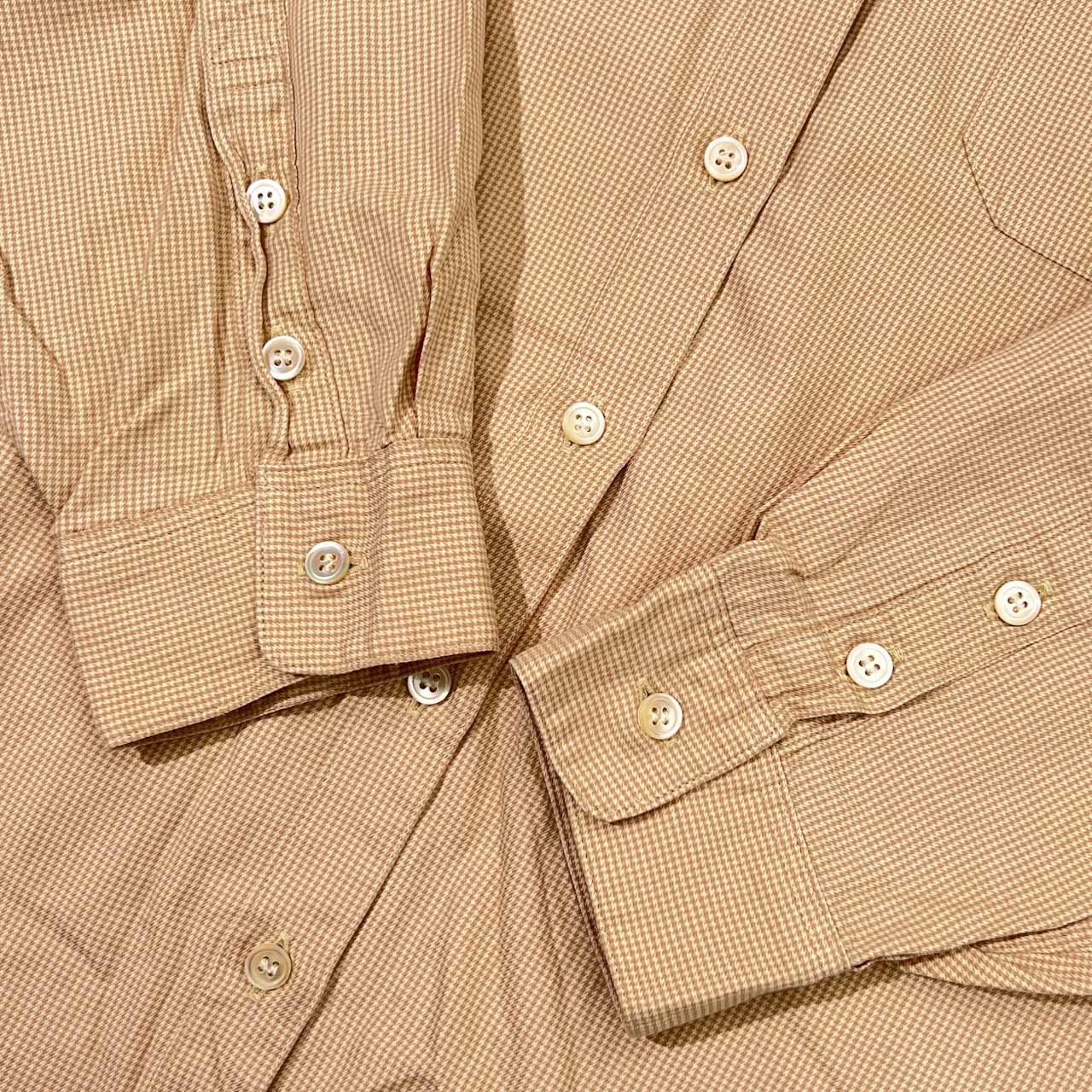 Mademoiselle NON NON マドモアゼルノンノン ギンガムチェック 長袖シャツ/ベージュ レディース