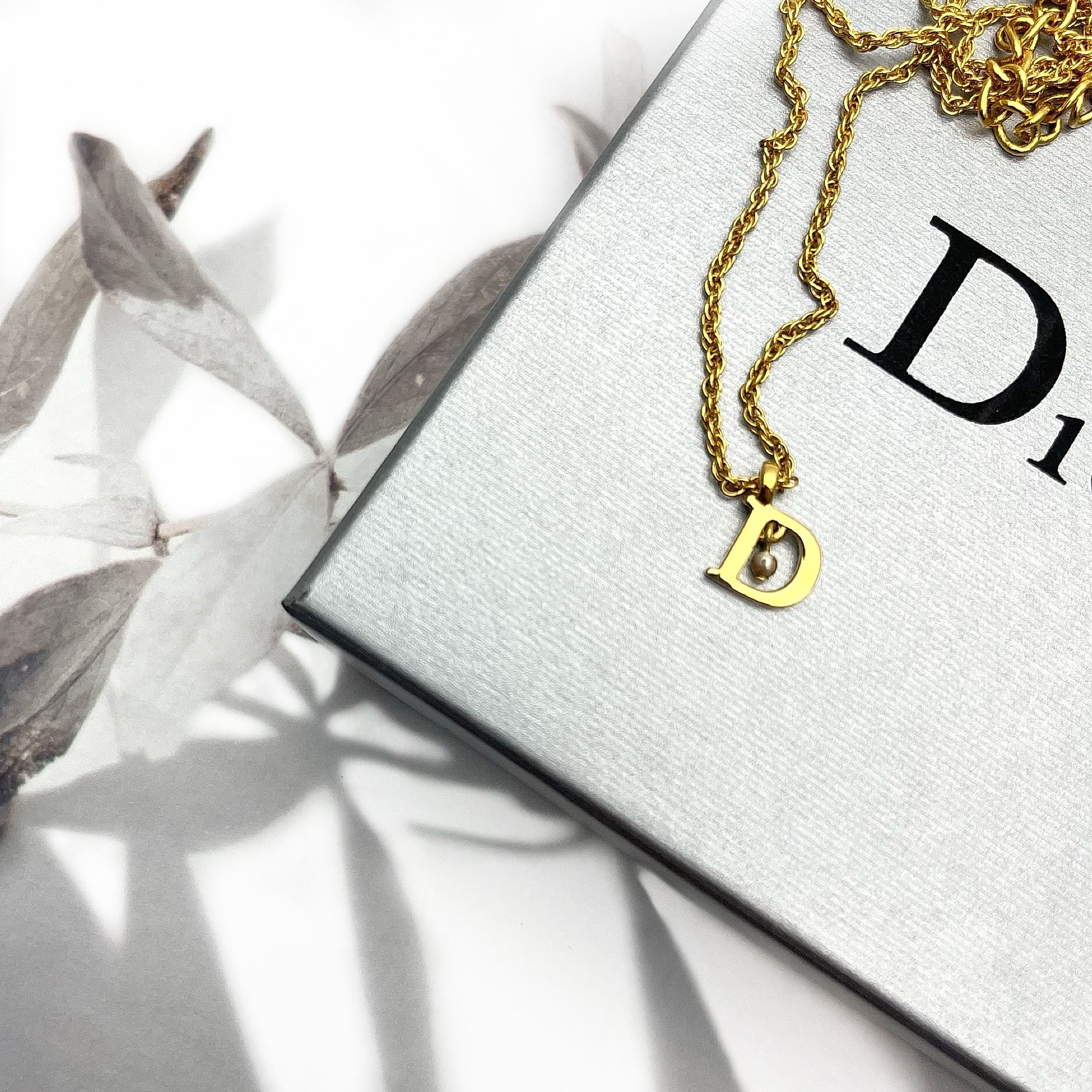 Christian Dior クリスチャンディオール ネックレス ミニ Dロゴ