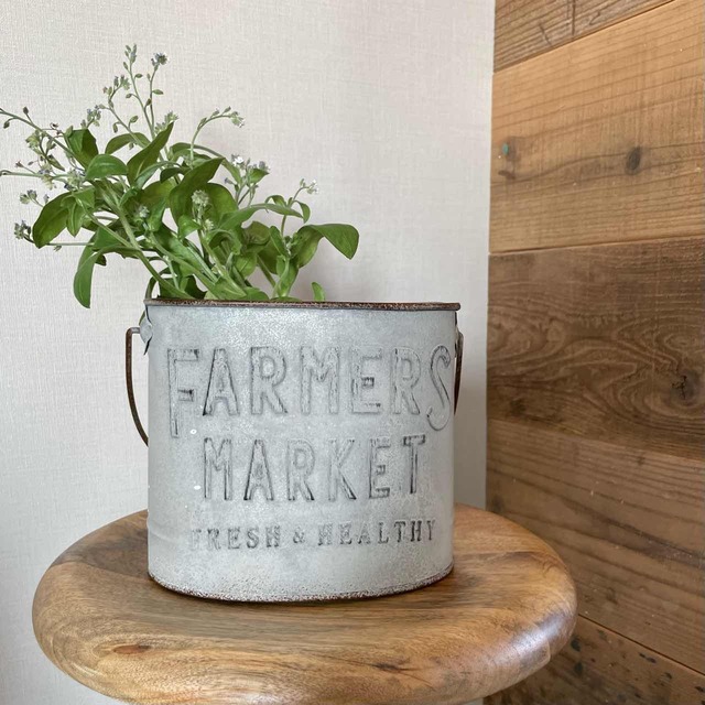 【 完売 】ファミエール シャビーペール 《 S 》｜フラワーポット ブリキバケツ