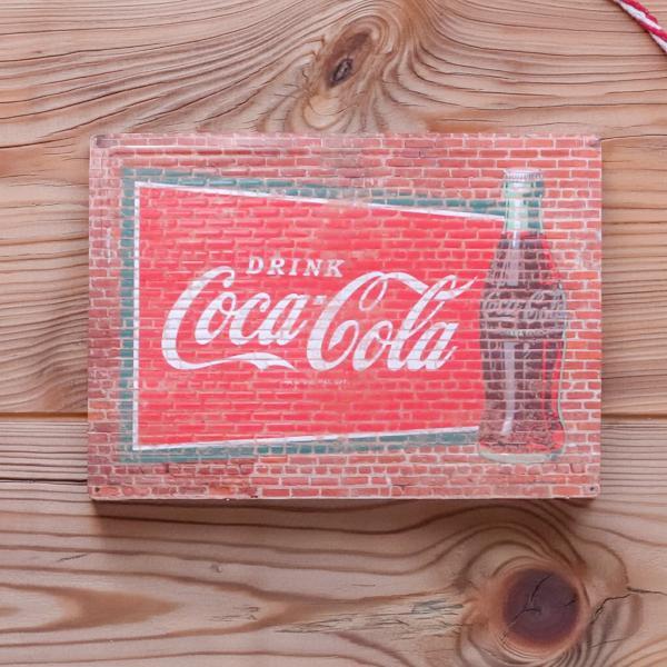 海外直輸入】エンボス メタルサインCOCA-COLA BRICK【コカコーラ