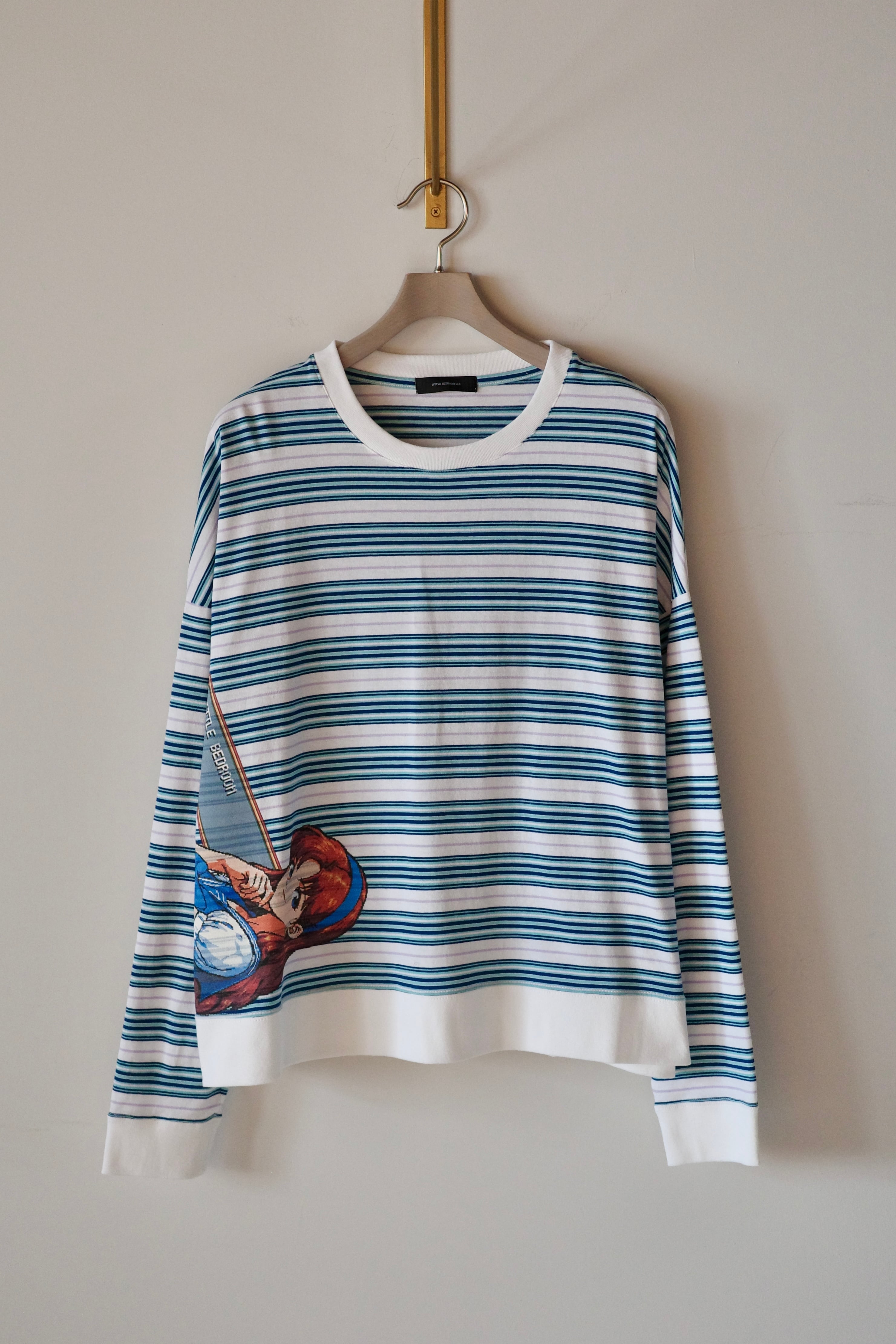 LITTLE.BEDROOM 【Screen Long Tshirt -Blue-】