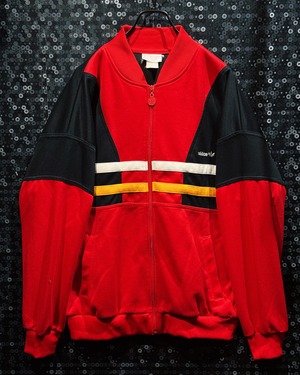 【ÆIEM】"adidas Originals"vintage Red × Black Multicolor Panel Track Jacket