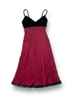 Velours switching lingerie dress