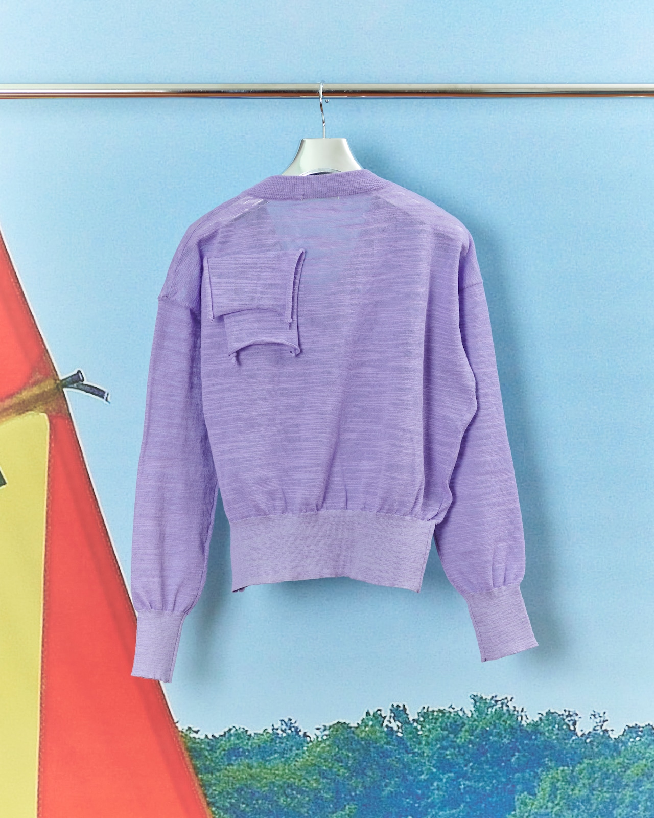 kotoha yokozawa - TD V-NECK SHEER KNIT :Akebi|シアー/Vネック/デコレーション