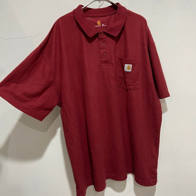 『送料無料』　Carhartt 鹿の子ポロシャツ　XXL ポケット付き　K570