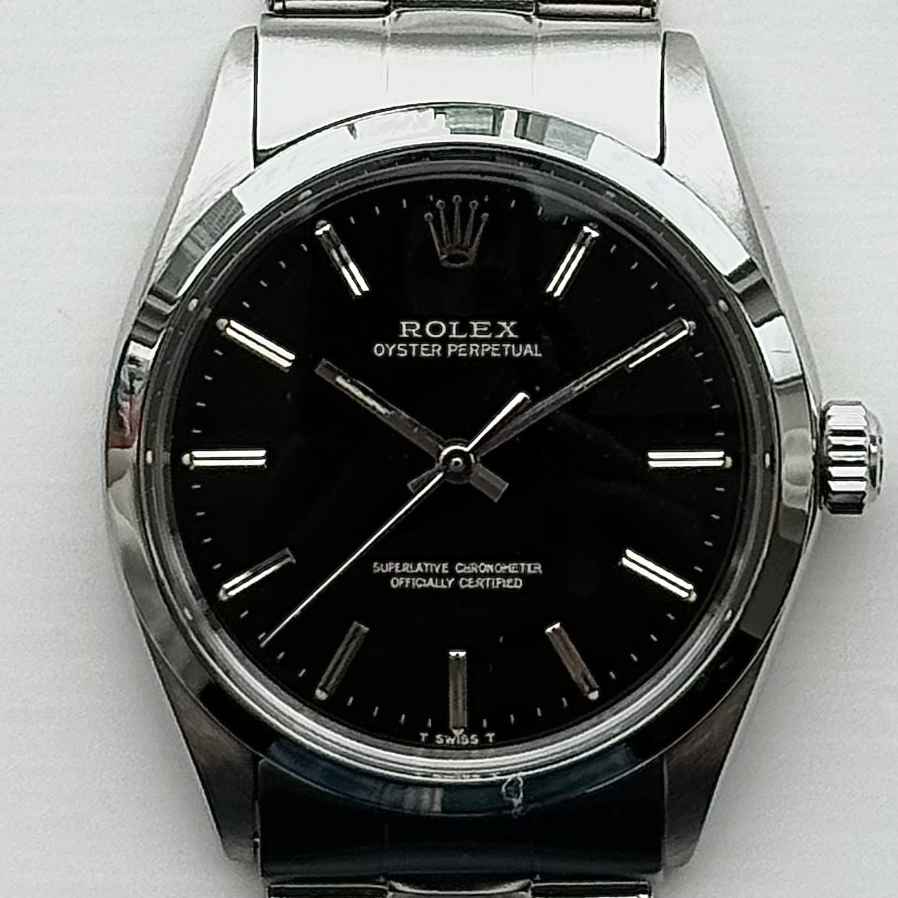 Rolex Oyster Perpetual 1002 (16*****) Black Gilt Dial（ブラック