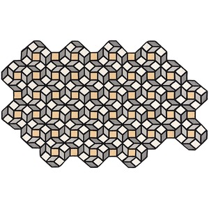 PARQUET ラグ RHOMB254. YELLOW 195×314 cm［GAN］