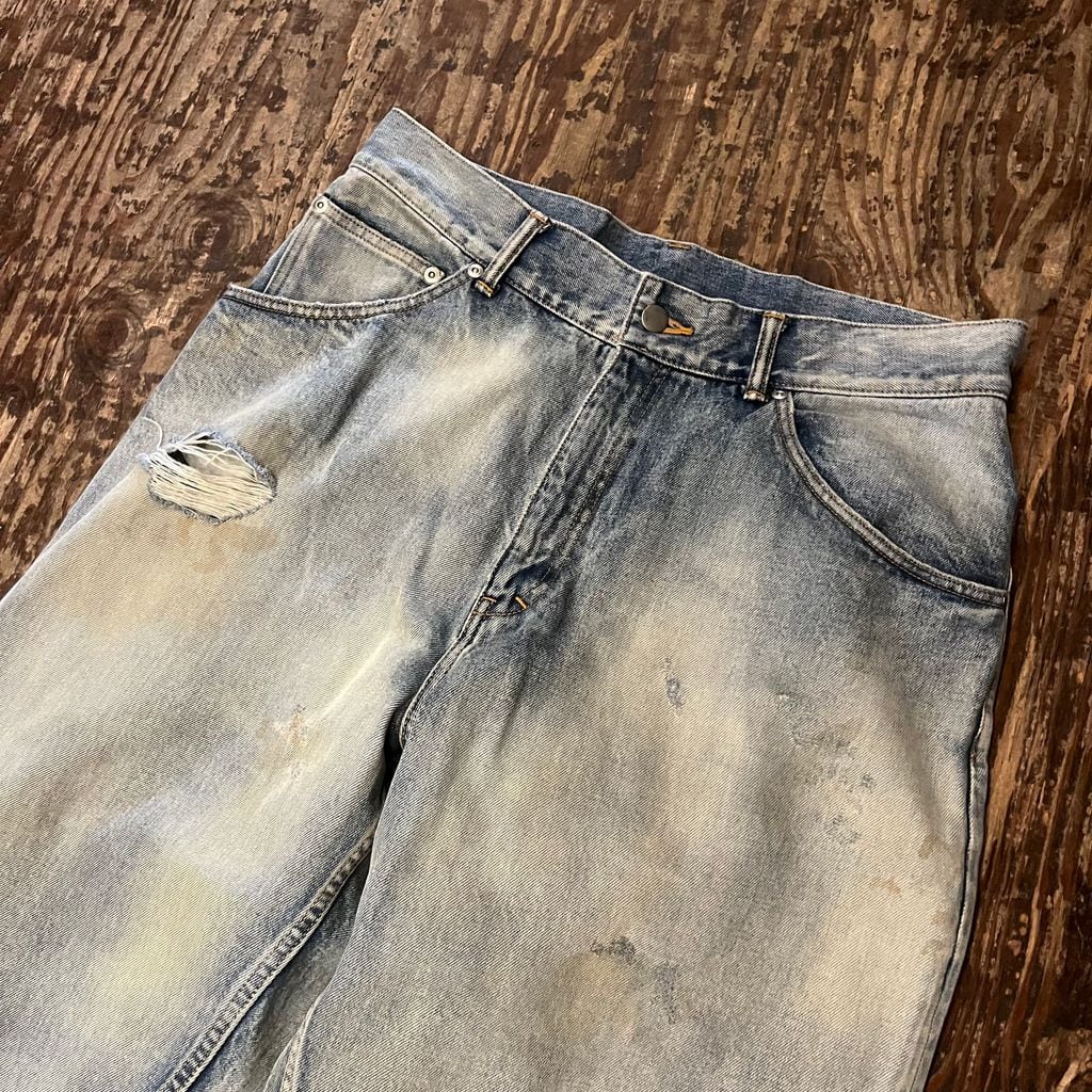 【美品】ANCELLM DENIM size3 タグ付き【セール中！】 ANCELLM アンセルム selvedge tapered 5p denim SIZE.3 ANC-PT03-B